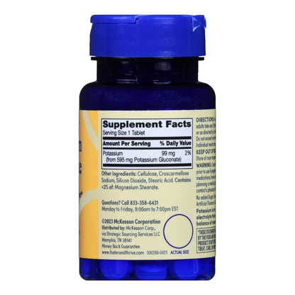 POTASSIUM, TAB FT SM 99MG (100/BT)