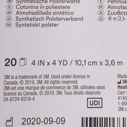 PADDING, CAST SYN 4"X4YDS (20RL/BG) 3MORTH