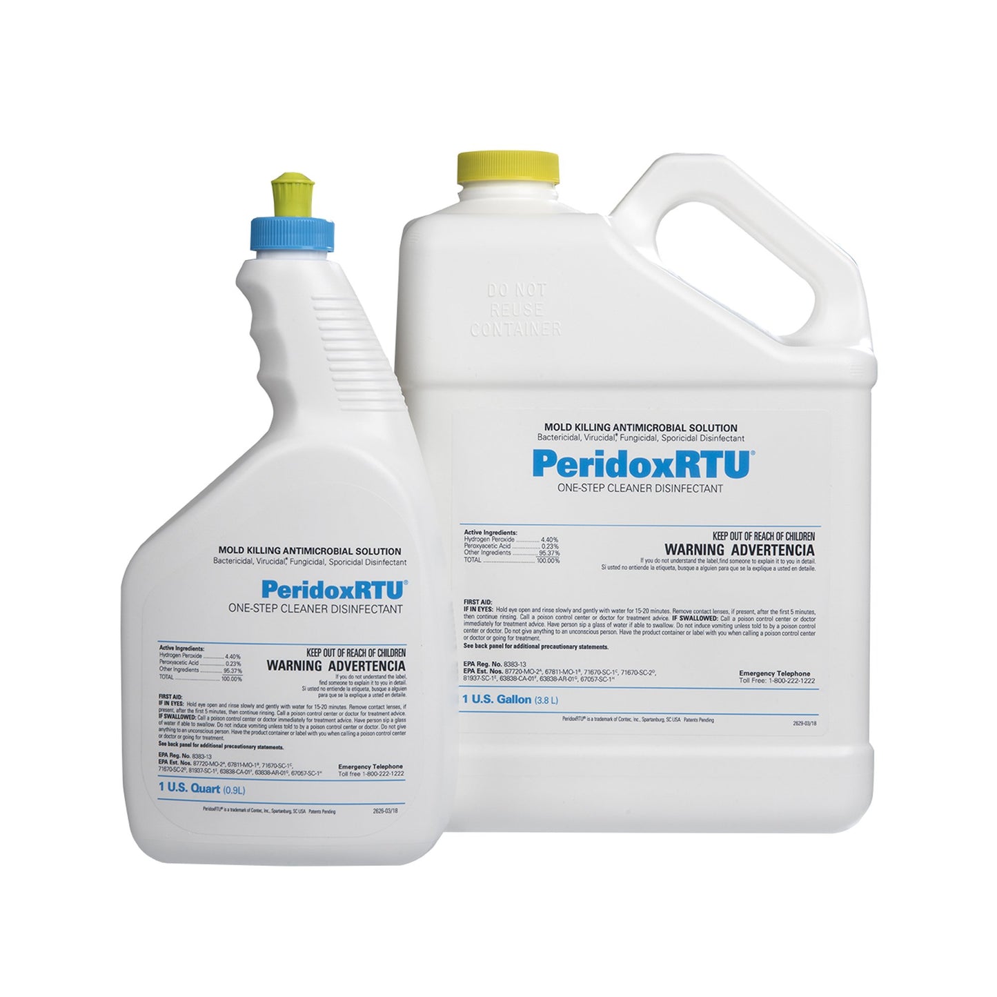 DISINFECTANT, SPORICIDAL PERIDOX RTU DBL BAG STR 32OZ (6/CS)