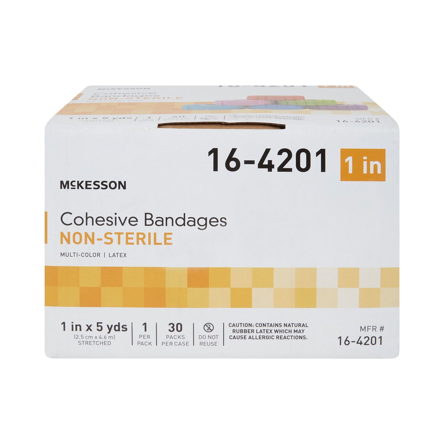 BANDAGE, COHESIVE COLORPK N/S 1" (30PK/CS)