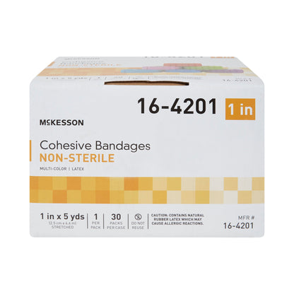 BANDAGE, COHESIVE COLORPK N/S 1" (30PK/CS)
