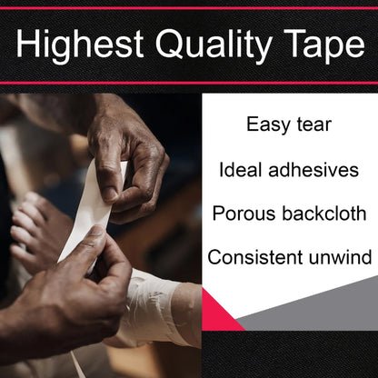 TAPE, ATHLETIC POROUS ADH CTN LF WHT 1 1/2"X15YDS (32RL/CS)