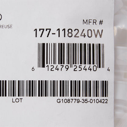 CAP, VAC TUBE WHT 13MM (1000/BG 20BG/CS)