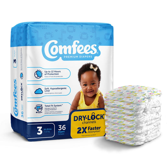 DIAPER, BABY COMFEES SZ3 (36/BG 4BG/CS)