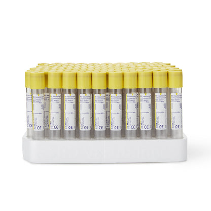 TUBE, URINALYSIS 8ML 16X100ML W/YLW TOP (100/PK 10PK/C