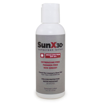 SUNSCREEN, SUN X SPF30+ 4OZ (12/CS)