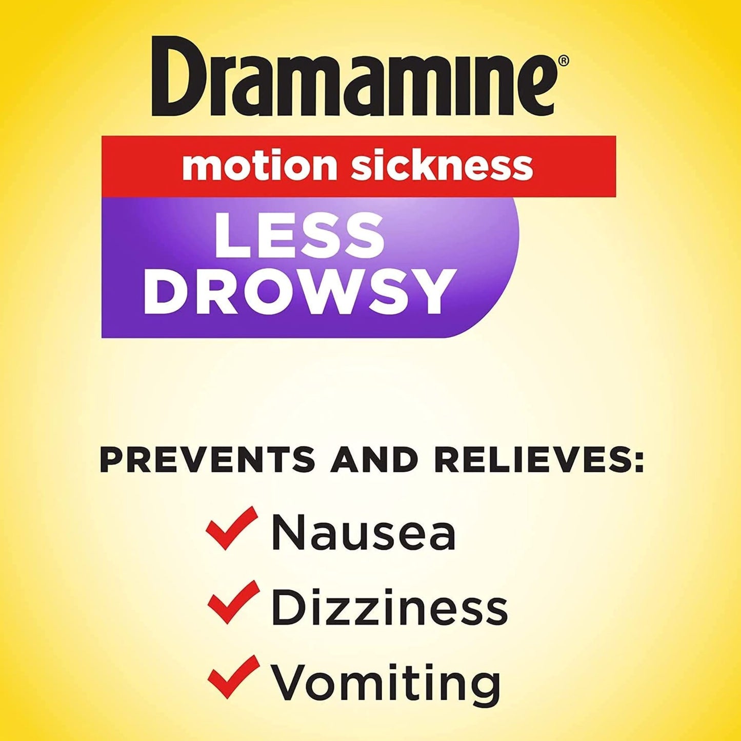 DRAMAMINE, TAB LESS DROWSY (8/BX)