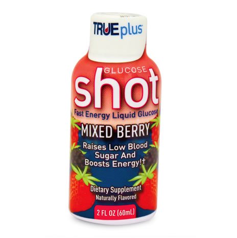 TRUEPLUS GLUCOSE SHOT, DRINK MIXED BERRY (72/CS)