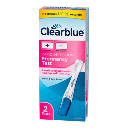PREGNANCY TEST, CLEARBLUE RAPID DETECTION (2/BX)