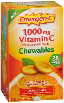 EMERGEN-C, TAB CHEW ORG 1000MG(40/BX)