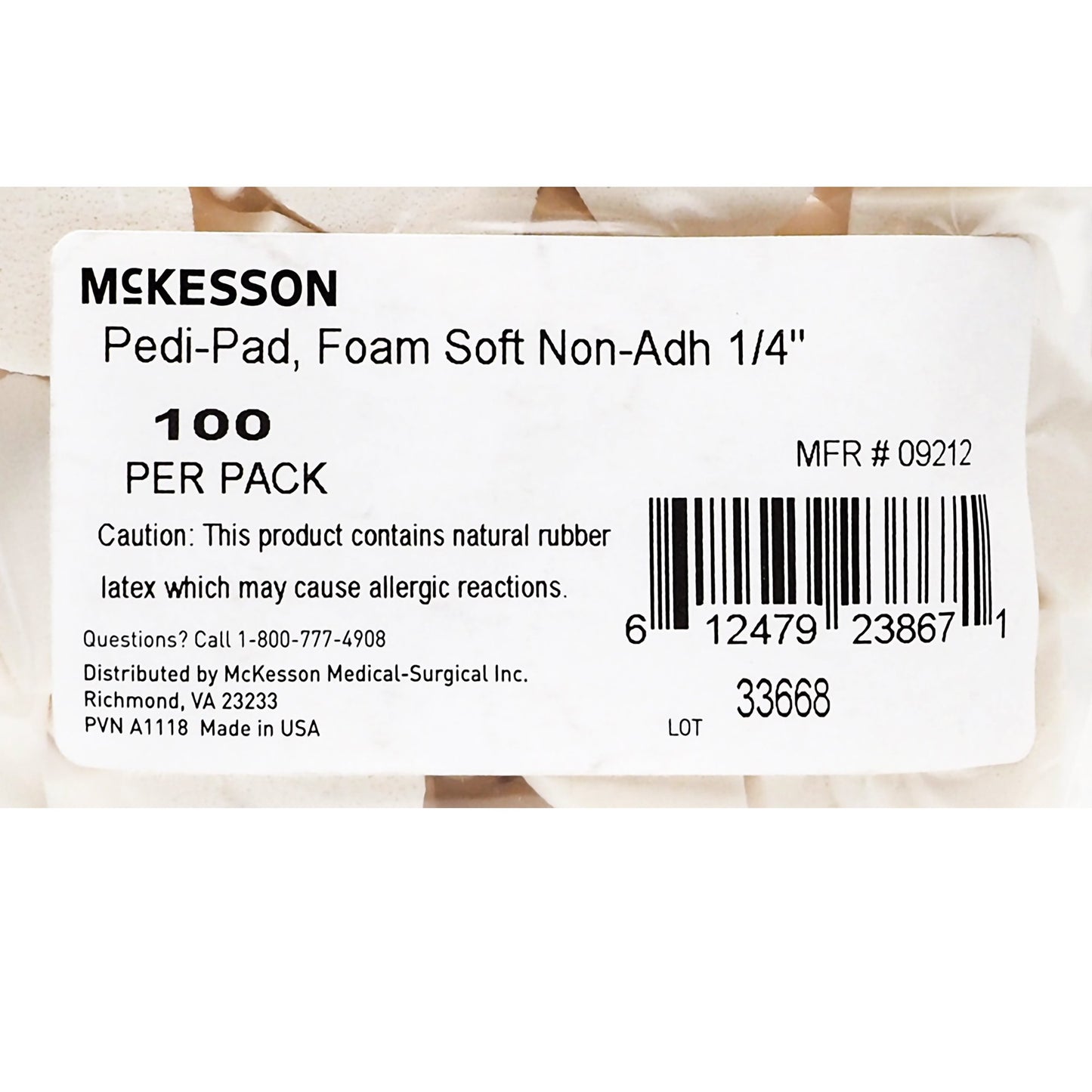 PAD, PEDI 1/4" SOFT CORN FM SOFT NON-ADH (100/PK 50PK/CS)