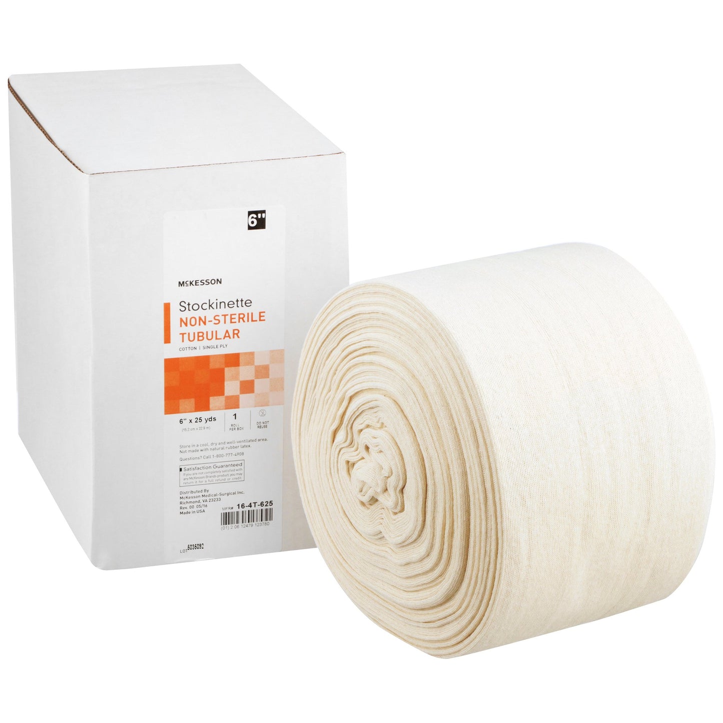 STOCKINETTE, TUBE CTN 6"X25YD (6RL/CS)