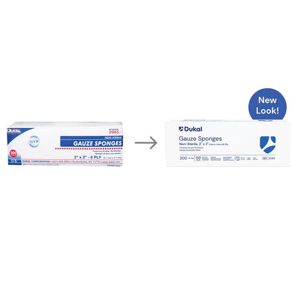 SPONGE, GAUZE 2"X2" 8PLY N/S (200/BG 25BG/CS)