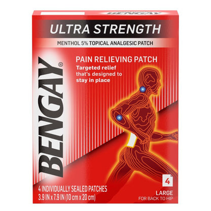 BENGAY ULTRA STRENGTH, PATCH LG (4/BX 36BX/CS) J&JOTC