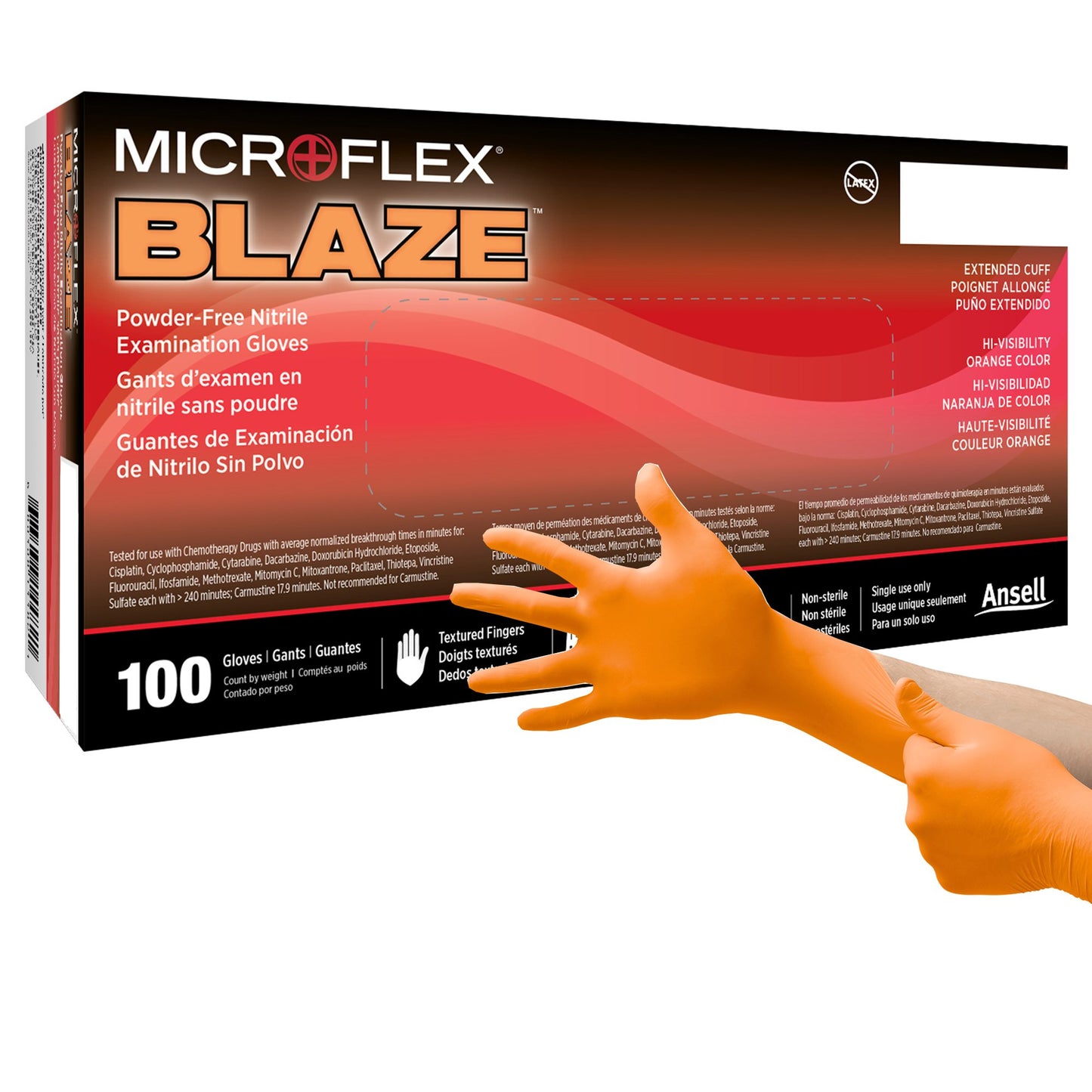 GLOVE, EXAM NTRL LG N/S (100/BX 10BX/CS)