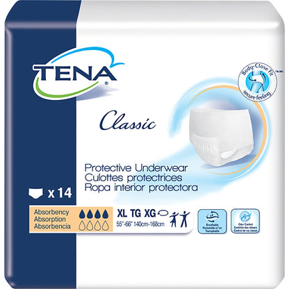 UNDERWEAR, TENA CLASSIC PROTECTIVE XLG (14/PK 4PK/CS)