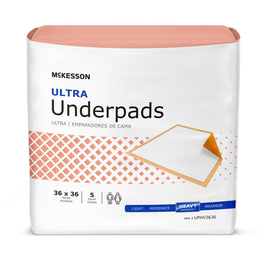 UNDERPAD, HEAVY ABSRB 36X36 (5/BG 10BG/CS)