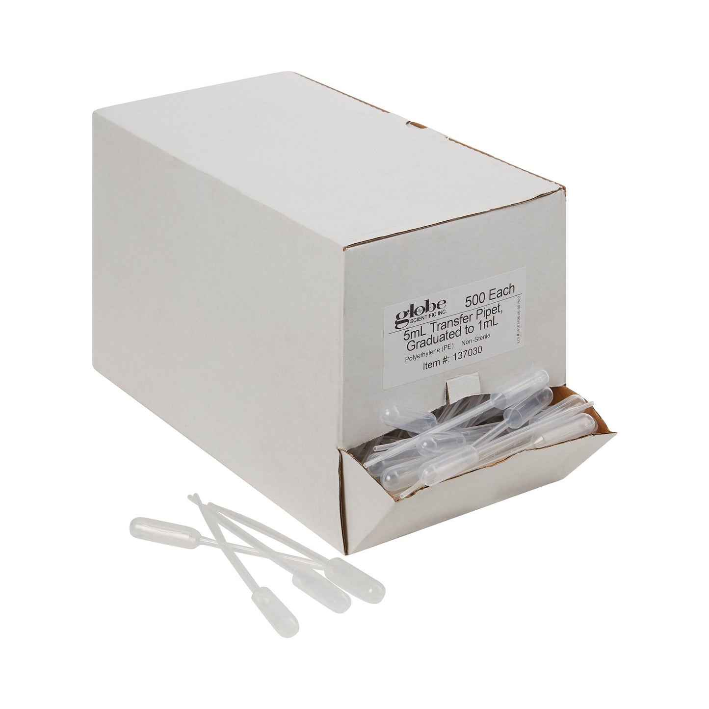 PIPETTE, TRANSFER 5ML GRAD (500/BX 10BX/CS)