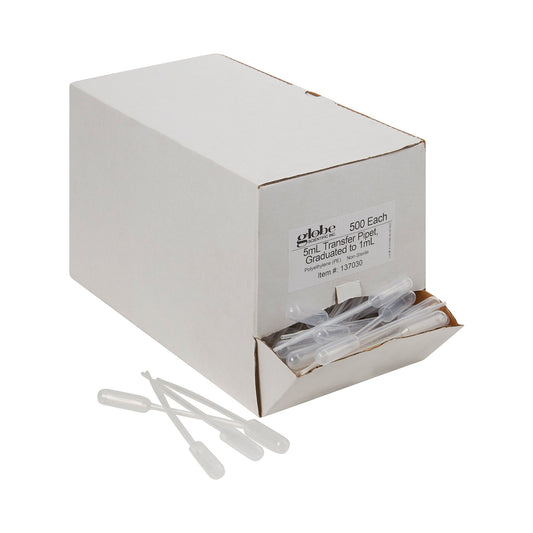 PIPETTE, TRANSFER 5ML GRAD (500/BX 10BX/CS)