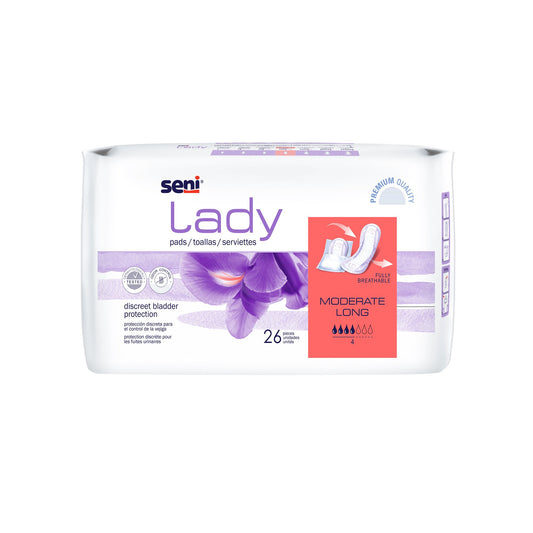 PAD, SENI LADY MODERATE LONG (26/PK 6PK/CS)