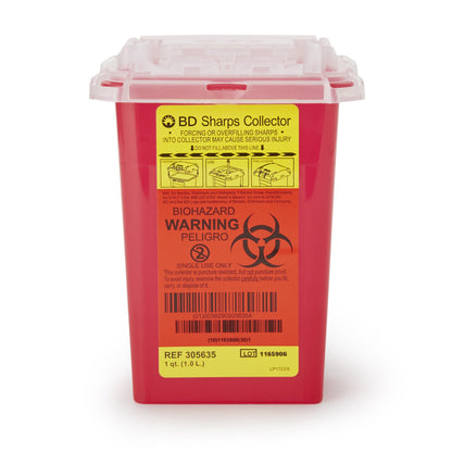 CONTAINER, SHARPS RED 1QT (60/CS)