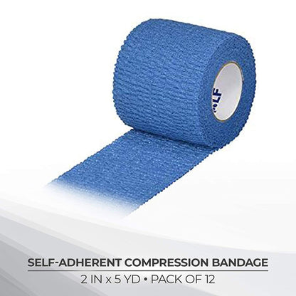 BANDAGE, MEDIRIP SA BLU 2"X5YD(12RL/BX 8BX/CS)0532