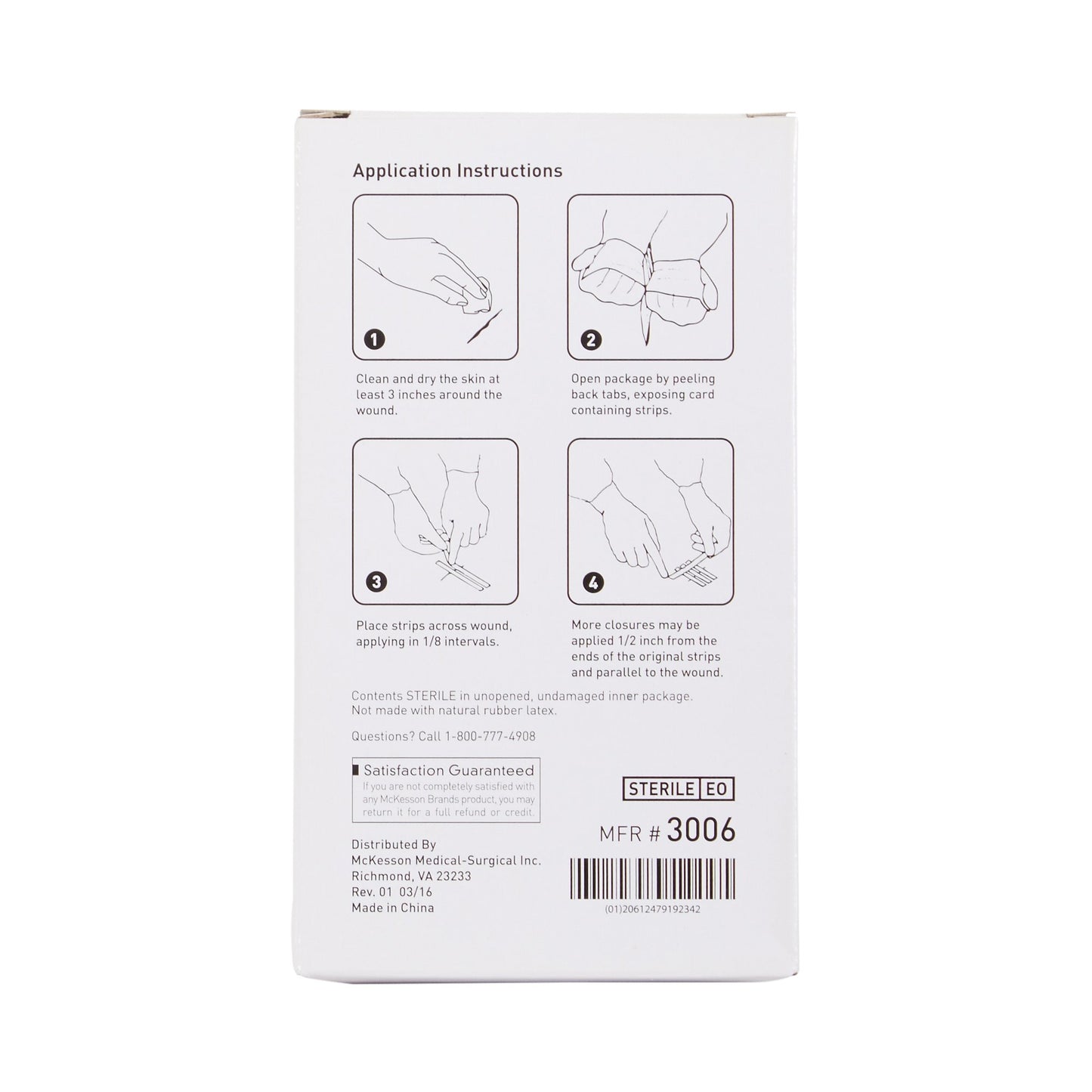 CLOSURE, SKIN REINF LF 1/8X3" (5/PK 50PK/BX 4BX/CS)