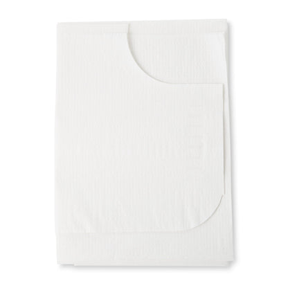 GOWN, EXAM T/P/T F/B OPN WHT 30X42 (50/CS)