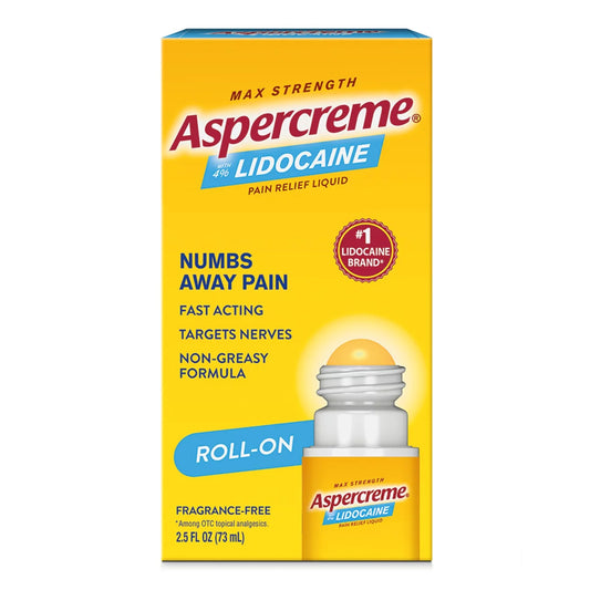 ASPERCREME, LIQ ROLL-ON LIDOCAINE PAIN RELIEF 4% 2.5OZ