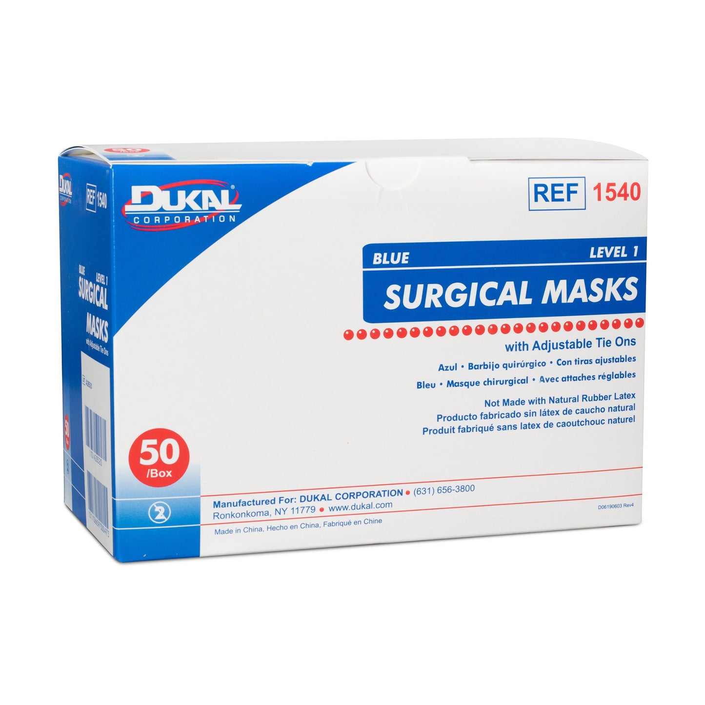 MASK, SURG TIES ASTM1 (50/BX 6BX/CS)