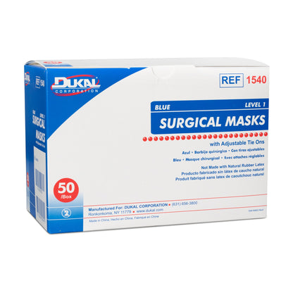 MASK, SURG TIES ASTM1 (50/BX 6BX/CS)