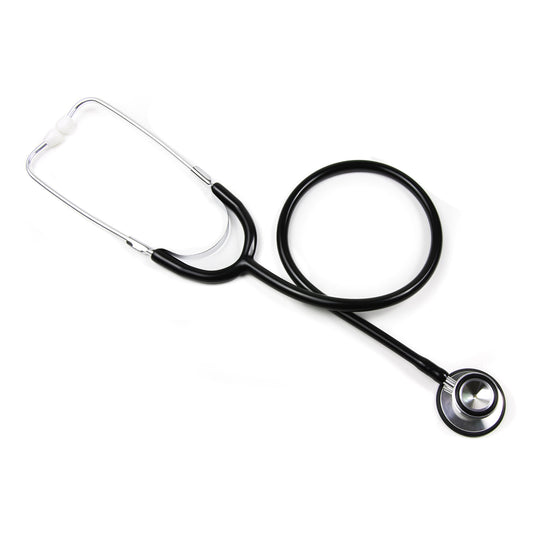 STETHOSCOPE, DUAL HEAD BLK (10/BX 5BX/CS)
