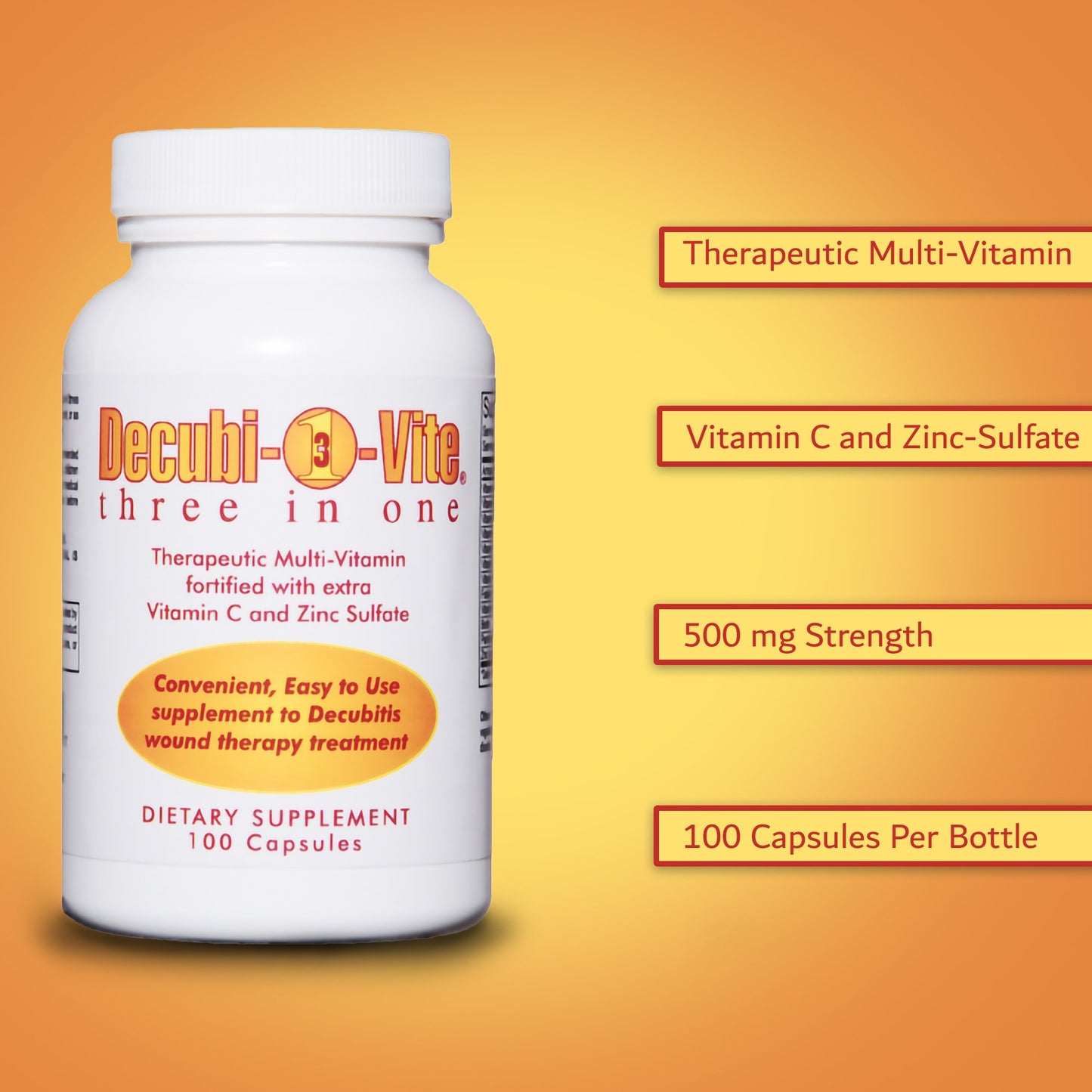 DECUBIVITE VITAMIN, CAP (100/BT 24BT/CS)