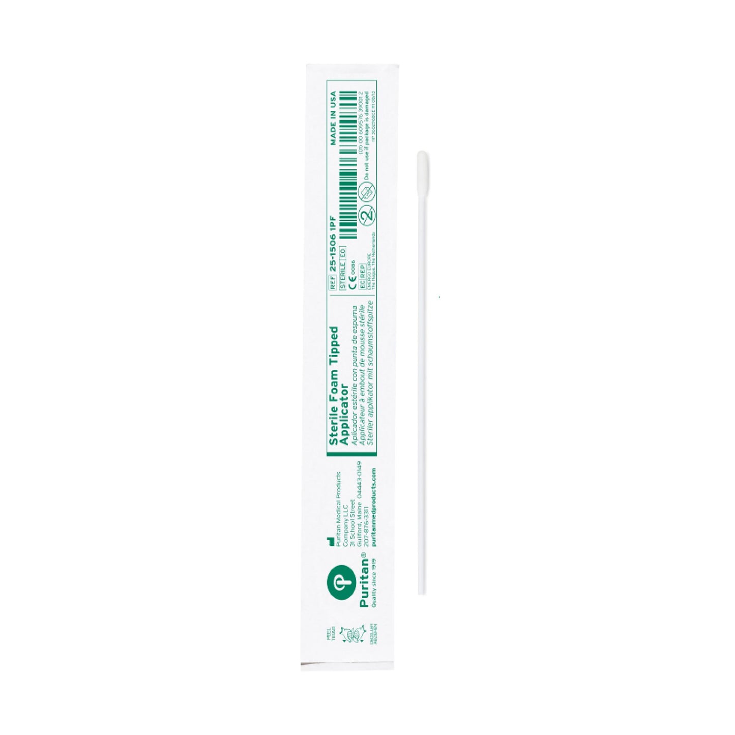 APPLICATOR, FOAM TIP STR 6" (100/BX 10BX/CS)