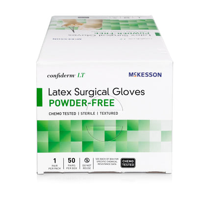 GLOVE, SURG CONFIDERM LT LTX 8.5 STR2 TXT (50PR/BX 4BX/CS)