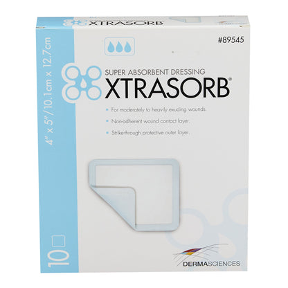 DRESSING, WND XTRASORB STR 4X5(10/BX 10BX/CS) DERSCI