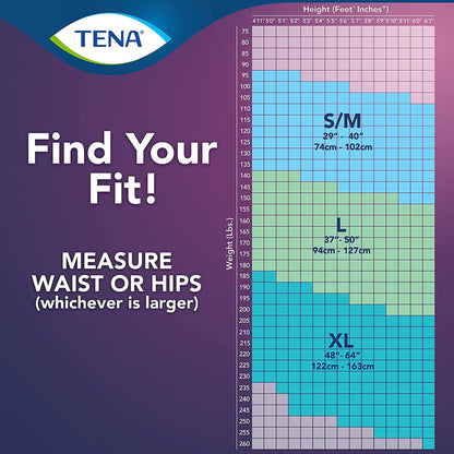 UNDERWEAR, WMN TENA SUPER + XLG (14/BG 4BG/CS) (WAS 54950)