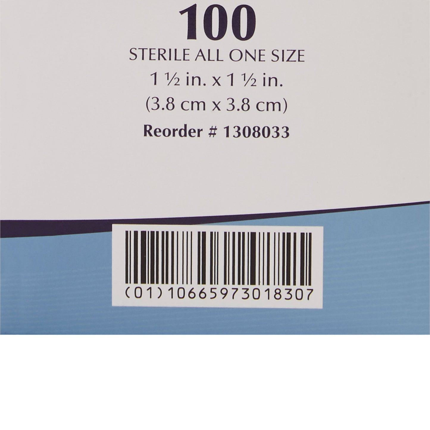 BANDAGE, ADH PATCH CLR 1 1/2" (100/BX 12BX/CS)