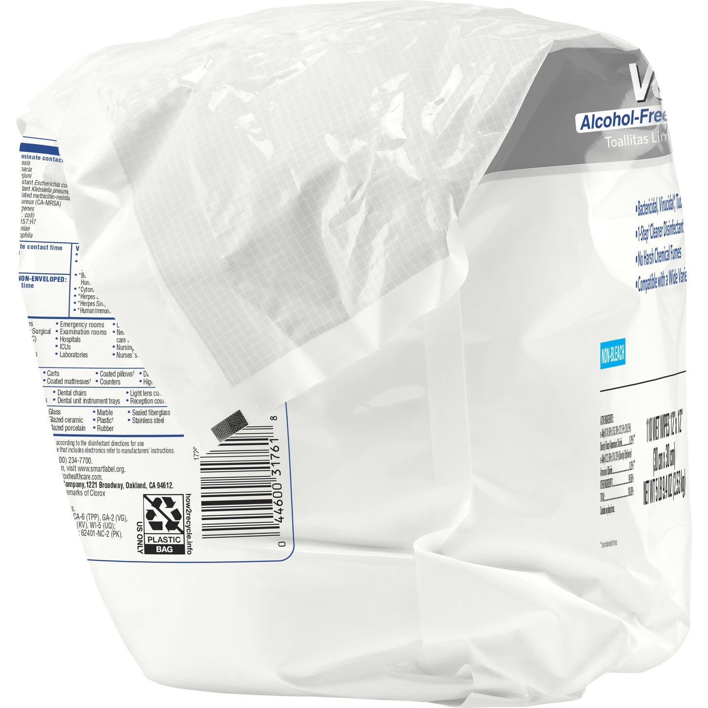 WIPE, DISINFECTANT VERSASURE ALCHL FREE REFILL (110/PK 2PK/C