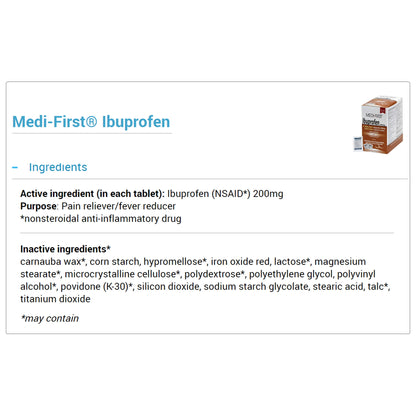 IBUPROFEN, TAB 200MG (2/PK 250PK/BX)