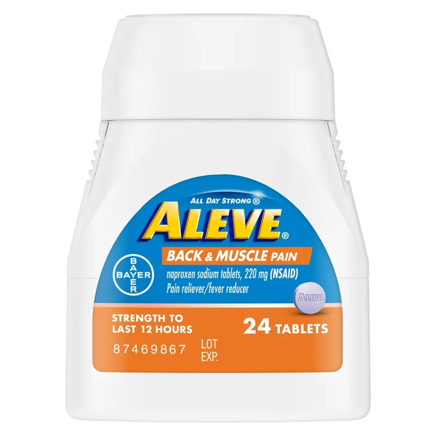 ALEVE, TAB BACK/MUSCLE PAIN 220MG (24/BT)