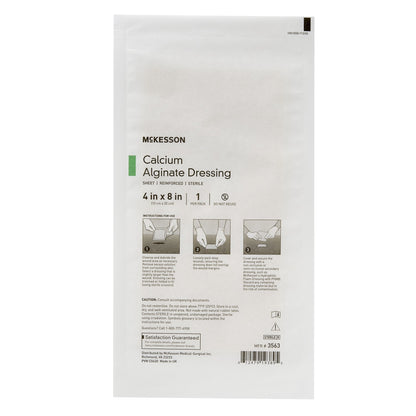 DRESSING, CALCIUM ALGINATE SHEET 4"X8" (5/BX 10BX/CS)