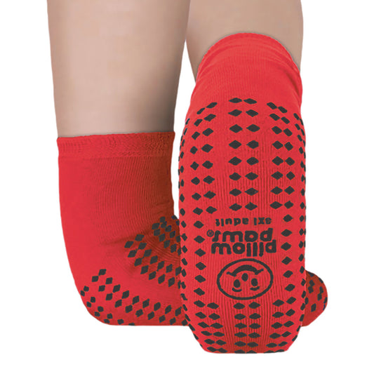 SLIPPER, SOCK, PILLOWPAWS 360 RED BARI 3XLG (48PR/CS)