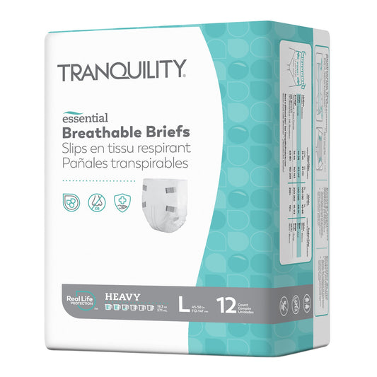 BRIEF, INCONT TRANQUILITY HVY ABSRB LG (12/BG 6BG/CS)