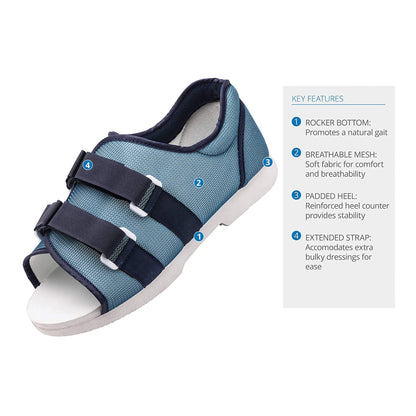 SHOE, POST OP MESH FML MED
