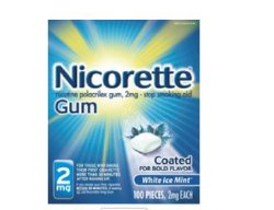 NICORETTE, GUM ICE MINT WHT 2MG (100/BX)