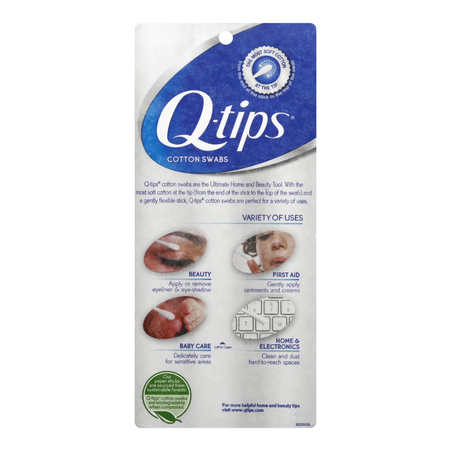 Q-TIP, COTTON FLEX TIP (500/PK)