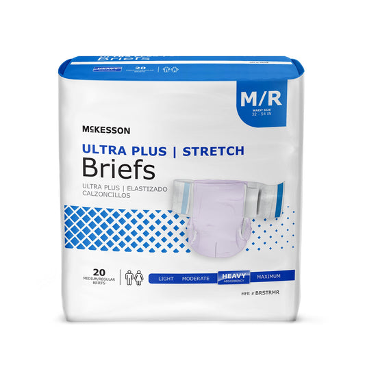 BRIEF, TAB CLSR ULTRA PLUS MED/LG 32-54 (20/BG 4BG/CS)