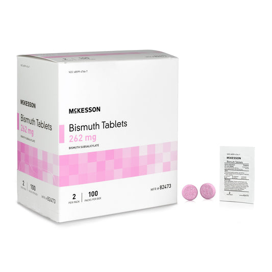 BISMUTH, TAB 262MG 100X2 (100/BX 12 BX/CS)