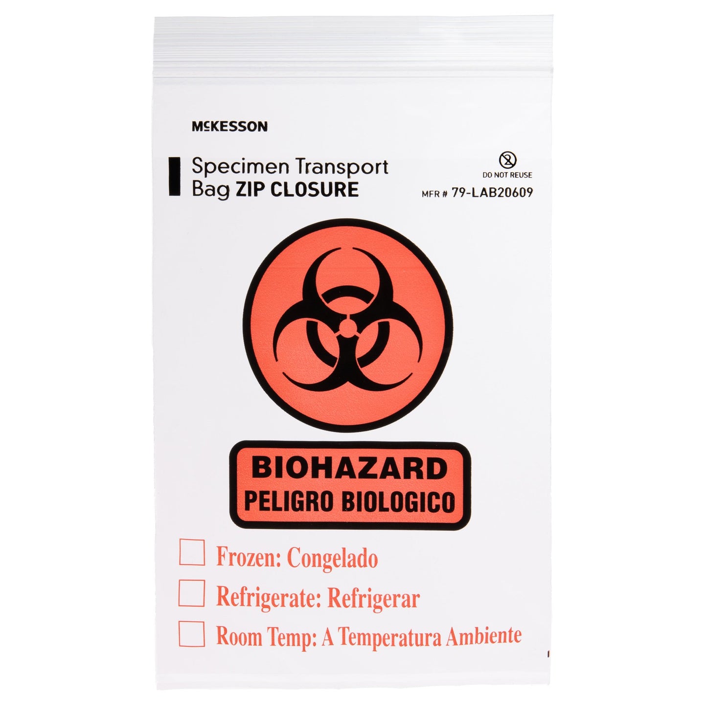 BAG, SPCMN BIOHAZ OUTSIDE PCKT6"X9" (100/PK 10PK/